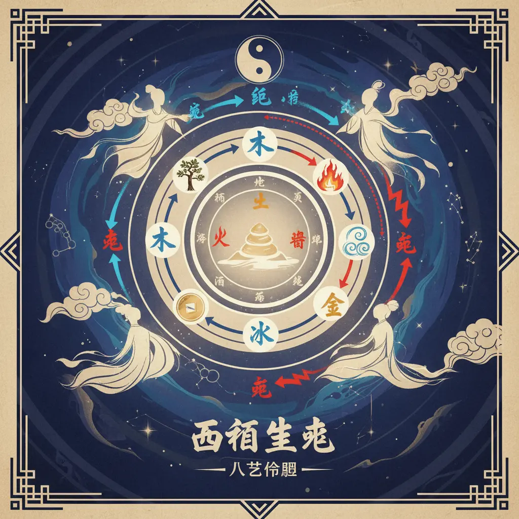 八字命盤 - 五行生剋