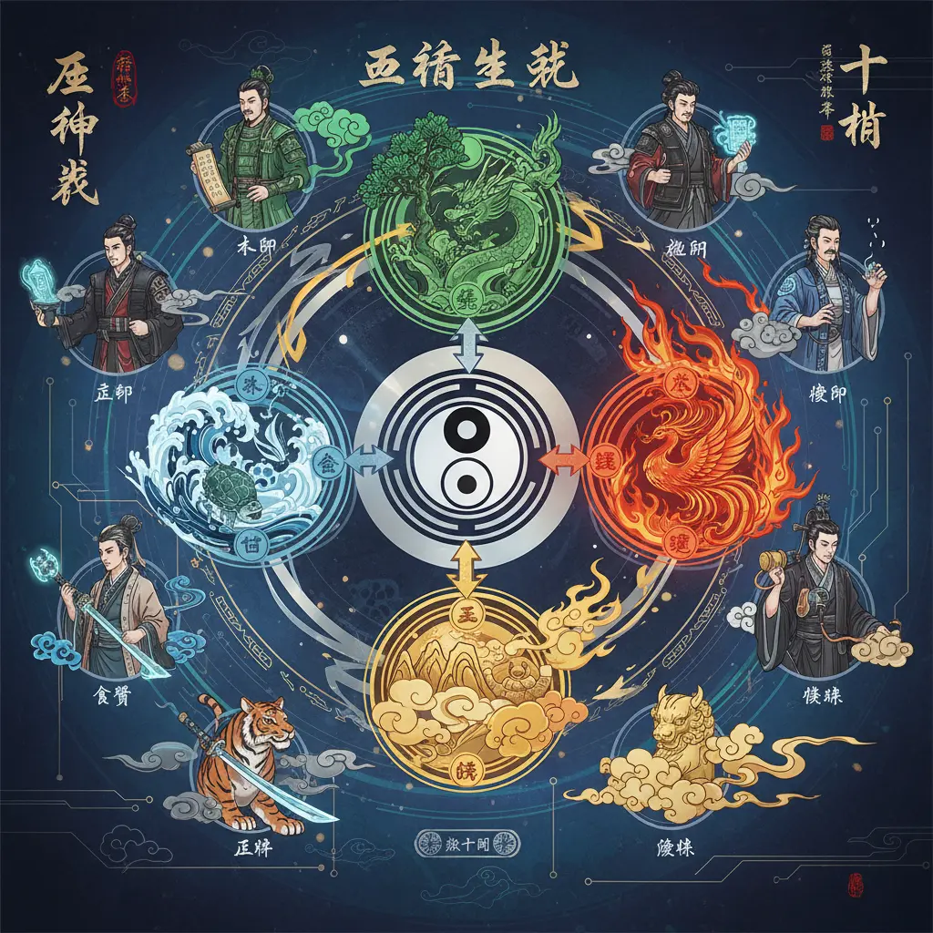 十神 - 五行生剋